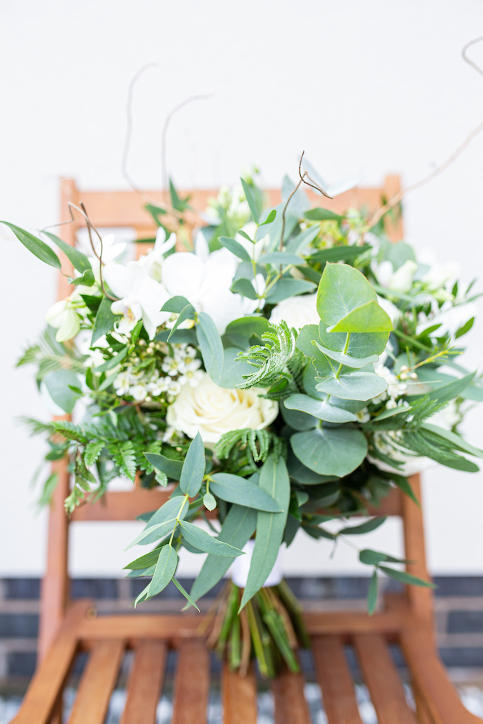 Wedding flowers eucyluptus 