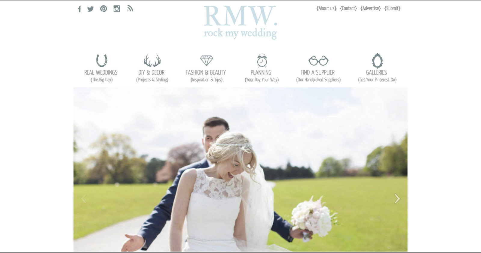 Featured on Rock My Wedding : Hannah & Rob