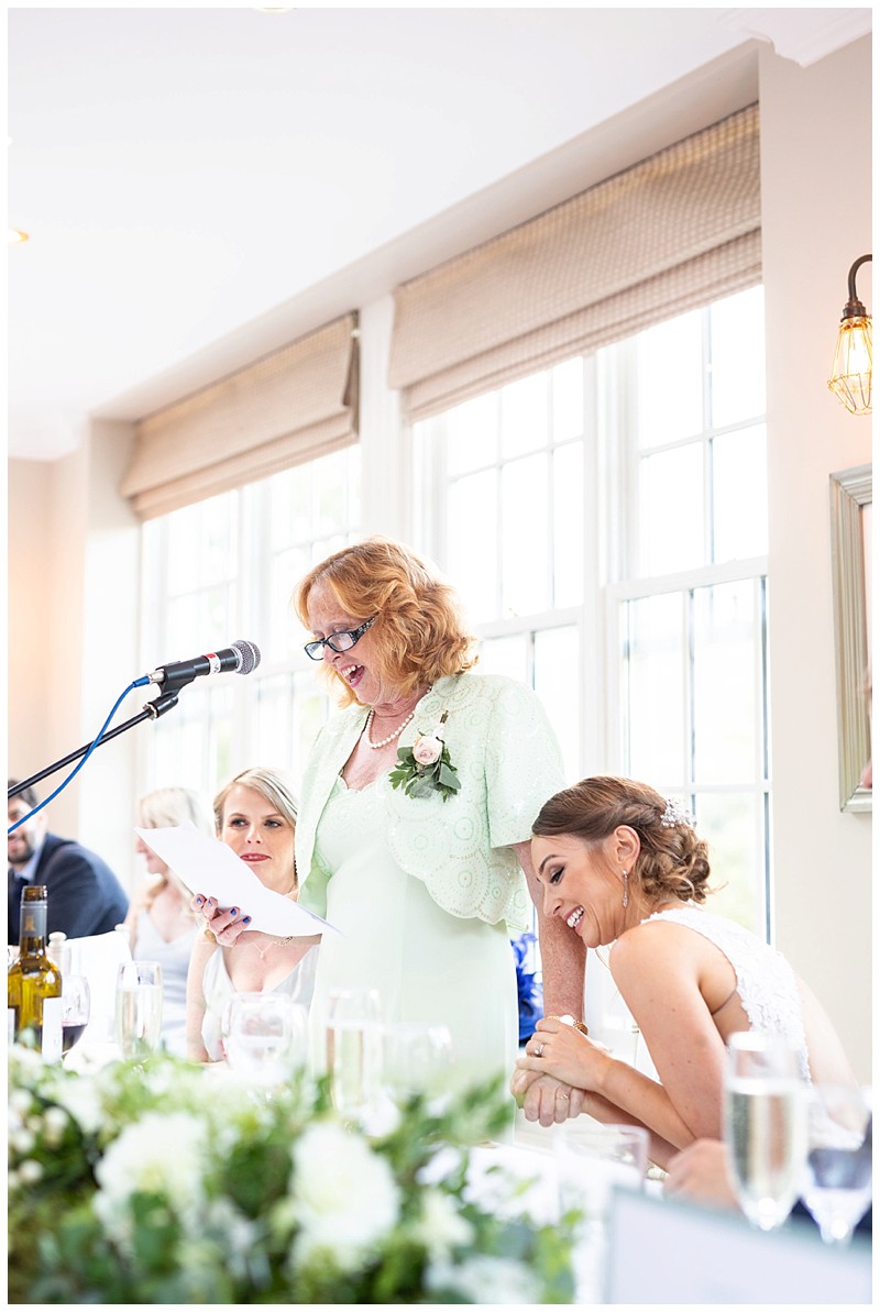 wedding speeches, losehill hotel and spa