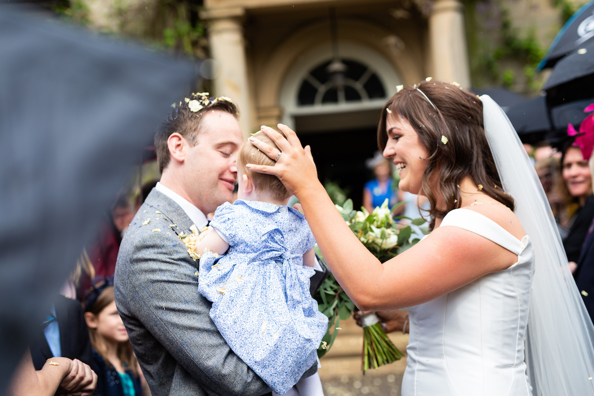 Middleton Lodge Wedding Photographer, Wedding flowers middleton lodge, wedding reception, confetti